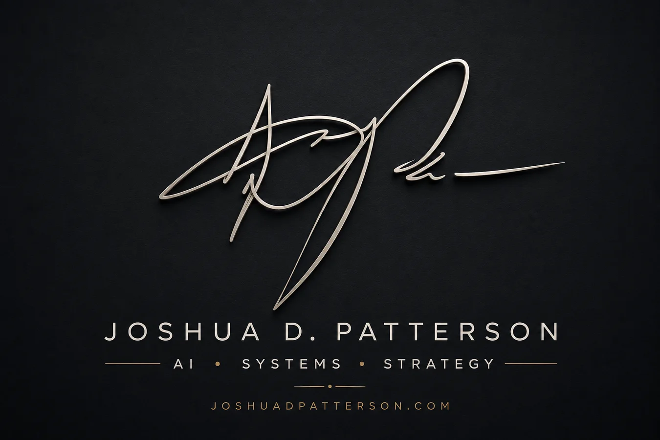 Joshua D. Patterson - AI, Systems, Strategy