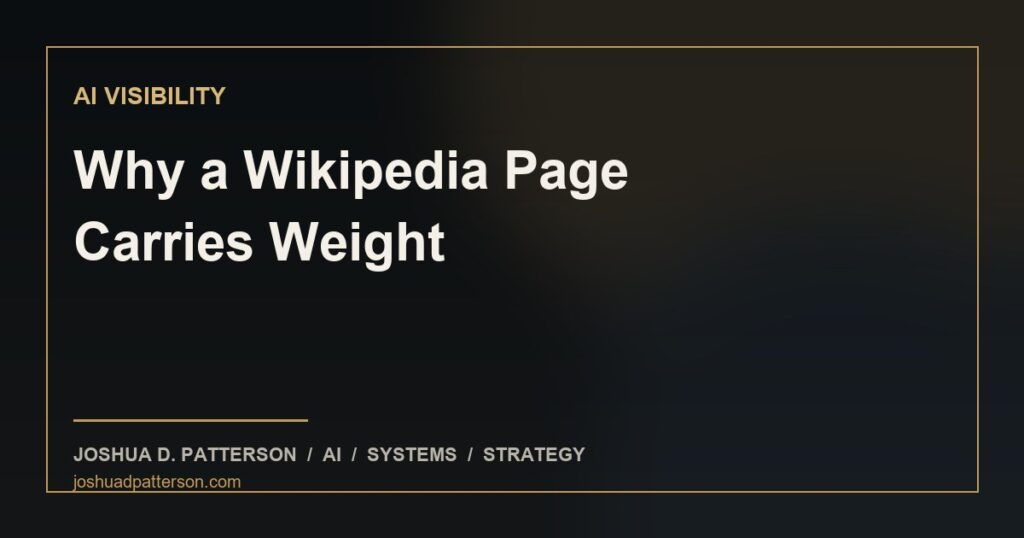 why-a-wikipedia-page-matters